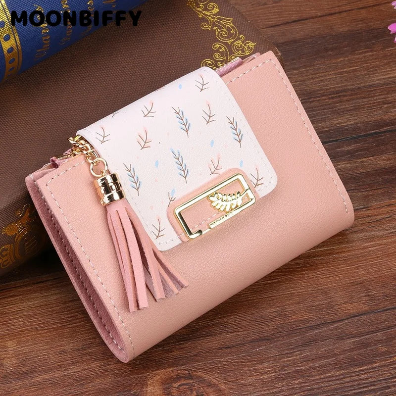 Hemasa  Ultra-thin  Short Wallet for Woman /Mini Coin Purse /Ladies Clutch Small Wallet/ Female Pu Leather Card Holder
