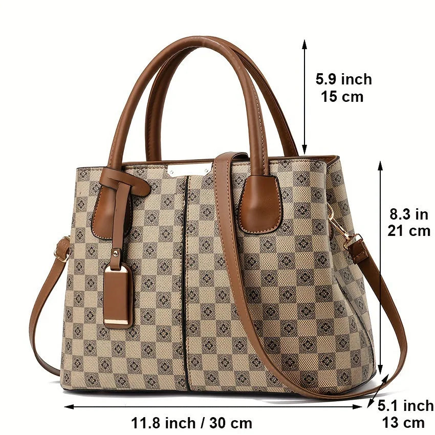 Hemasa printed women's handbag, temperament fashion texture,  shoulder crossbody bag