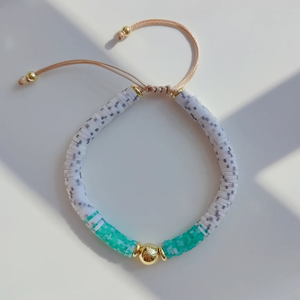 Hemasa Polymer Clay Heishi Bracelets /Christmas Gifts Bracelet Jewelry For Women