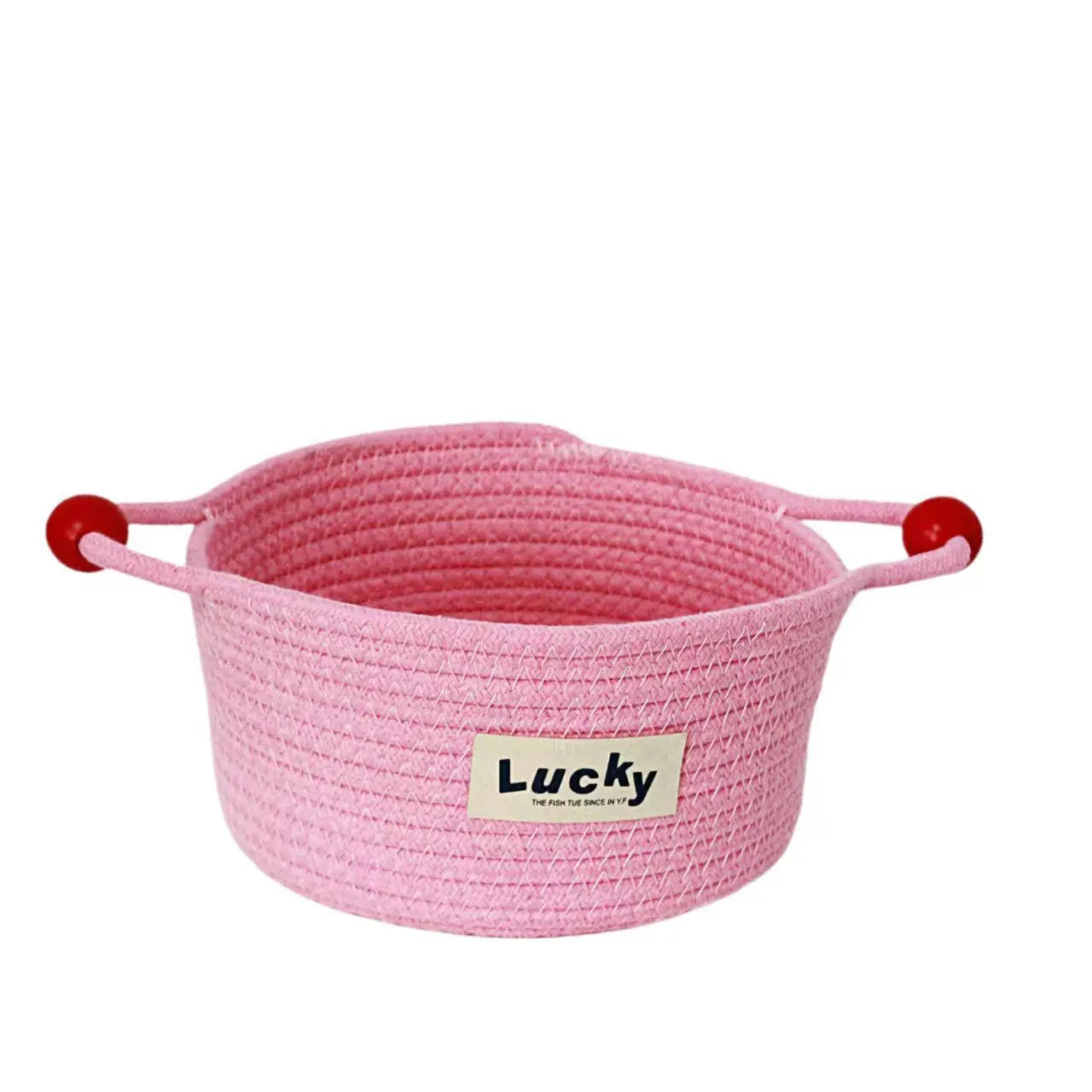 Tejesa Large Capacity  Woven Basket with Lid Cartoon House aped Storage Container Fun Desktop Organizer Basket for Home Use