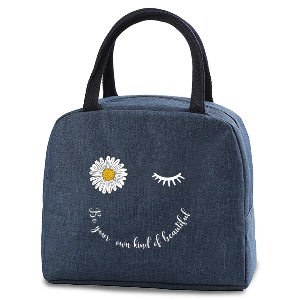Tejesa Lunch dinner Picnic Bag Insulated bag Cooler Tote Portable Canvas Thermal Cold Food Container For men women Kids Travel Handbag