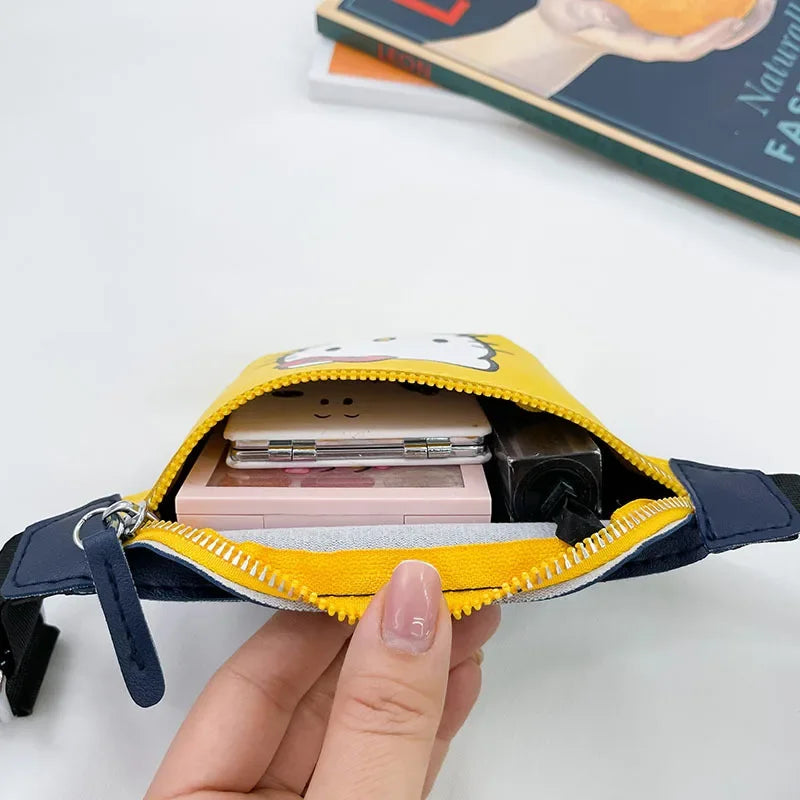 Hello Kitty Cute Wallet Children's Chest Bag Cartoon Kawaii Boys and Girls Small Bag Waist Bag Coin Purse Girls Purse Coin Pouch