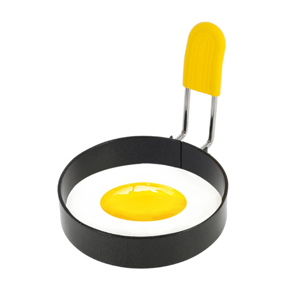 Tejesa 4/1pc Egg Fryer Mold Egg Ring Cooker Pancake Mold for Frying Egg Cookies Cake Pastry Donut Bake Mold Non-Stick Egg Forming Mold