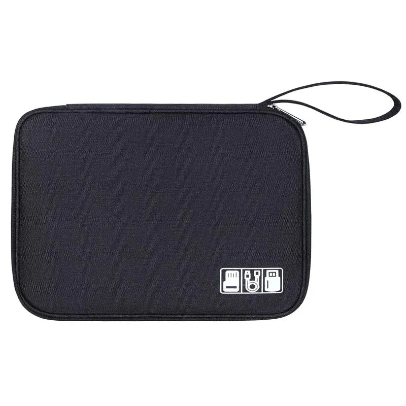 Tejesa Electronics Organizer Bag Waterproof Carrying Pouch Travel Bag Universal Cable Organizer Electronics Storage Bag Accessories