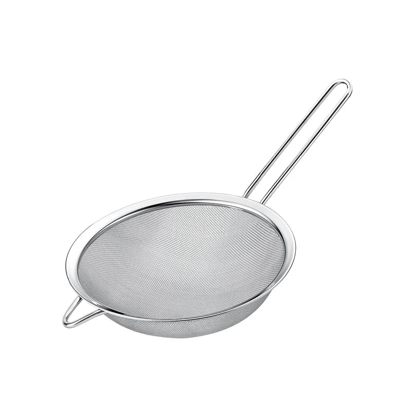 Hemasa 3/4Pcs /Set Stainless Steel Wire Fine Mesh Oil Strainer Flour Colander Sieve Sifter Pastry Baking Tools