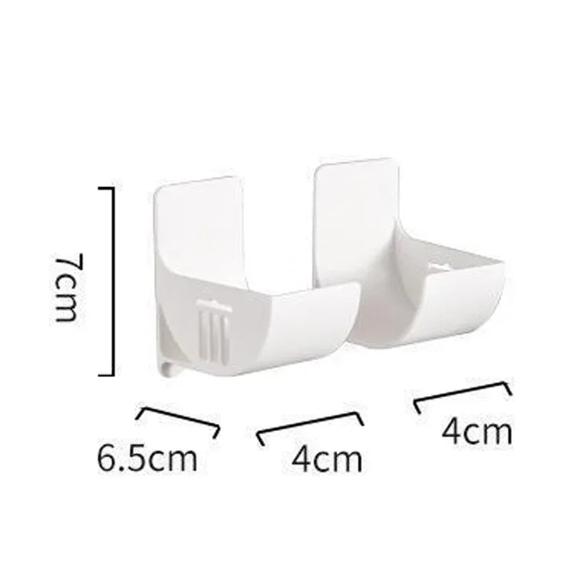 Hemasa 4/2pcs Kitchen Baath Wall Mount Plastic Poly Trash Waste Bag Roll Holder Dispenser Freshness Film Roll Storage Rack for Closet