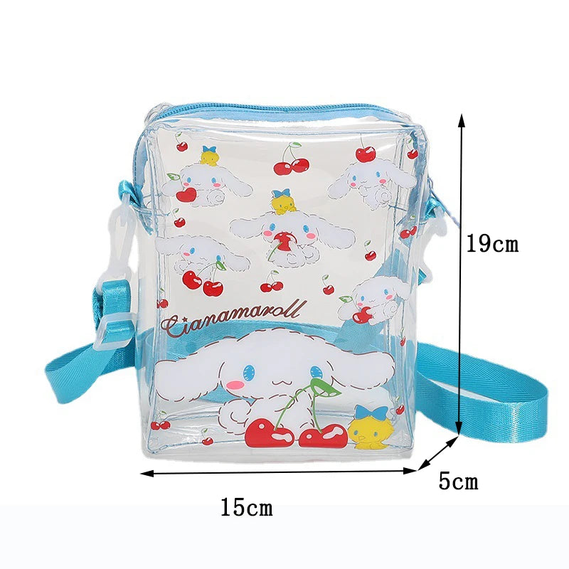 Hemasa Hello Kitty Purses and Handbags /Jelly Purse My Melody Fashion Crossbody Clear Bags
