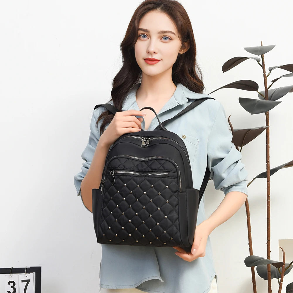 Tejesa Multi Pocket Backpack Revit Design Girls Shopping Backpack