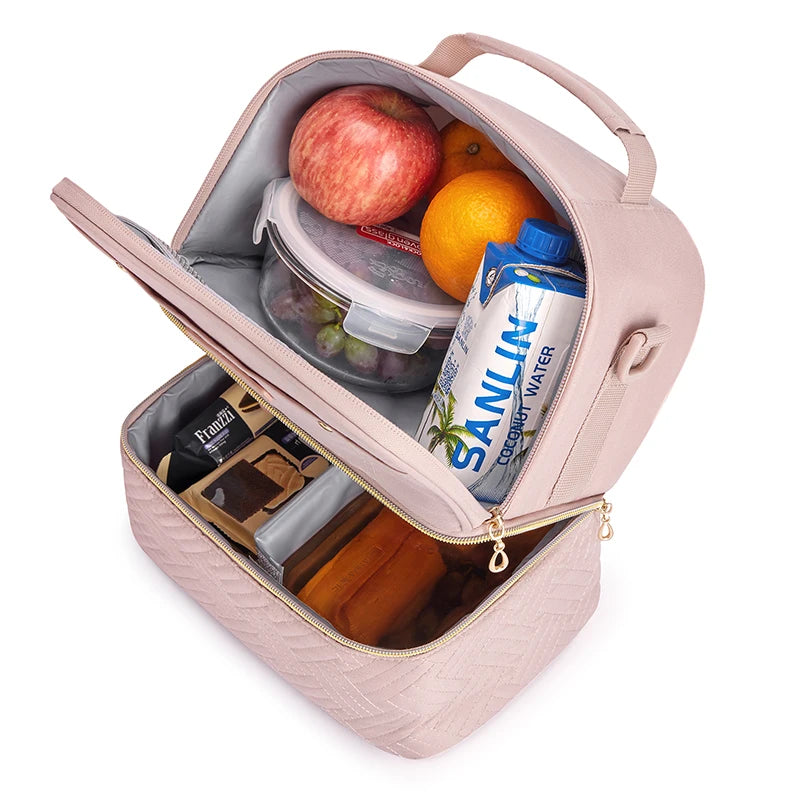 Hemas aThermal Lunch Bag for Women/ Cooler Bags for School Picnic Food Insulated Case Durable Waterproof Lunch Box