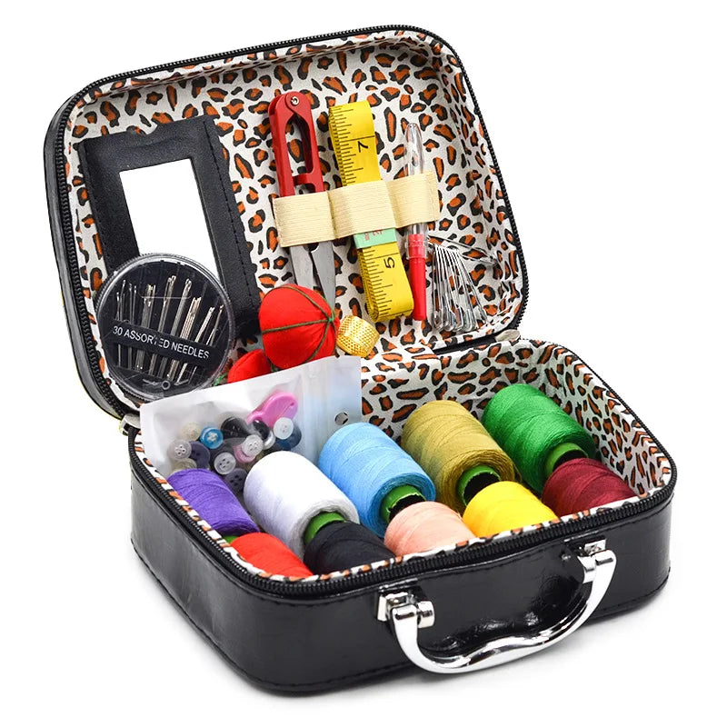 Heamsa Light Luxury Boutique Sewing Box Sewing Set Household Sewing Tool Kit Sewing Supplies Portable Storage Box