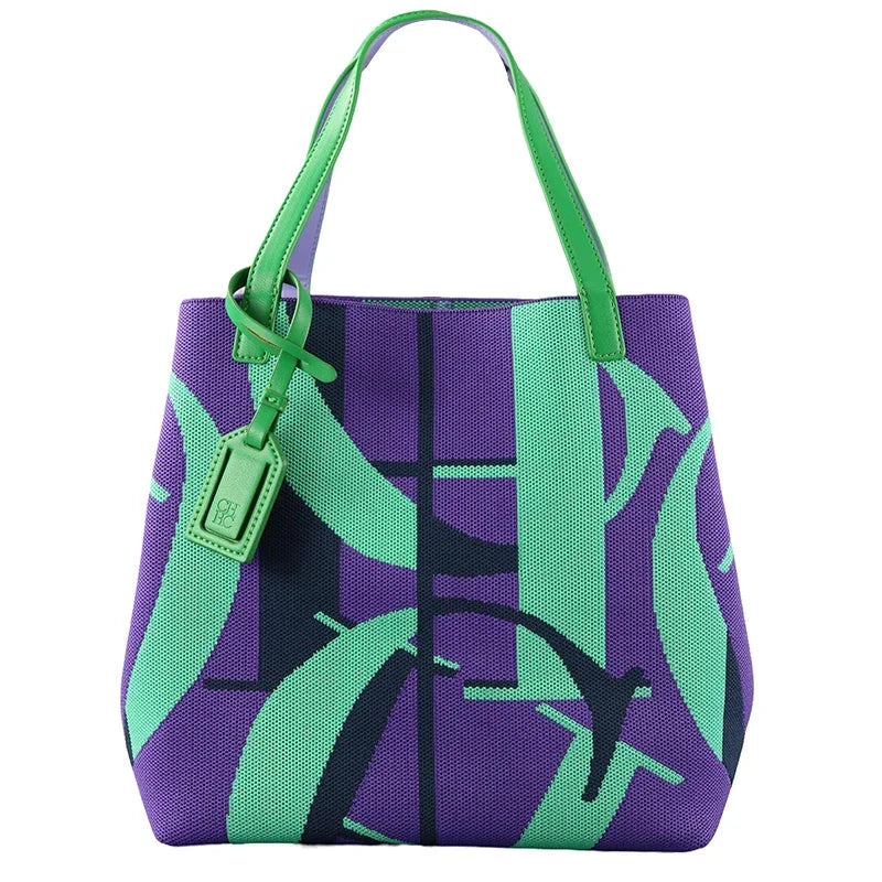 CH Brand Women's Tote Bag Large Capacity Multifunctional Letter Fly Weave Design Autumn Winter New Women's Handbag