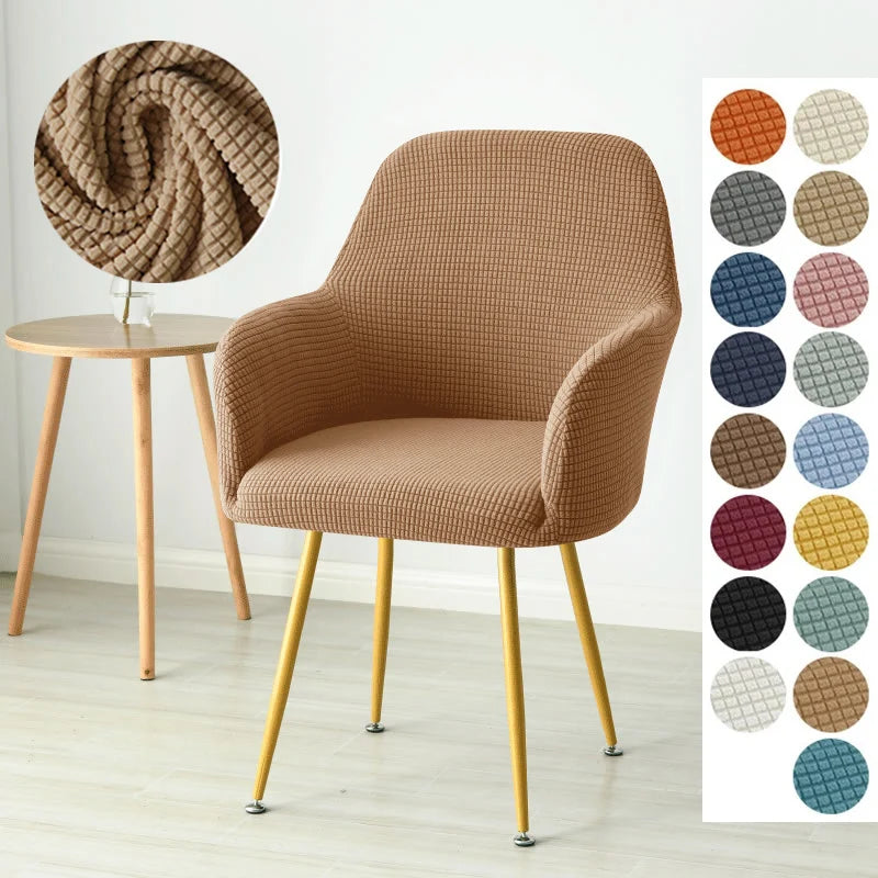 1/4/6pcs Elastic Polar Fleece High Arm Chair Covers Dining Adjustable Armchair Covers Hotel Bar Seat Slipcovers for Home Wedding