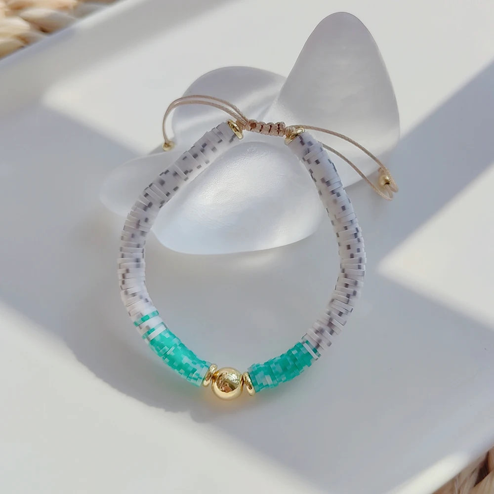 Hemasa Polymer Clay Heishi Bracelets /Christmas Gifts Bracelet Jewelry For Women