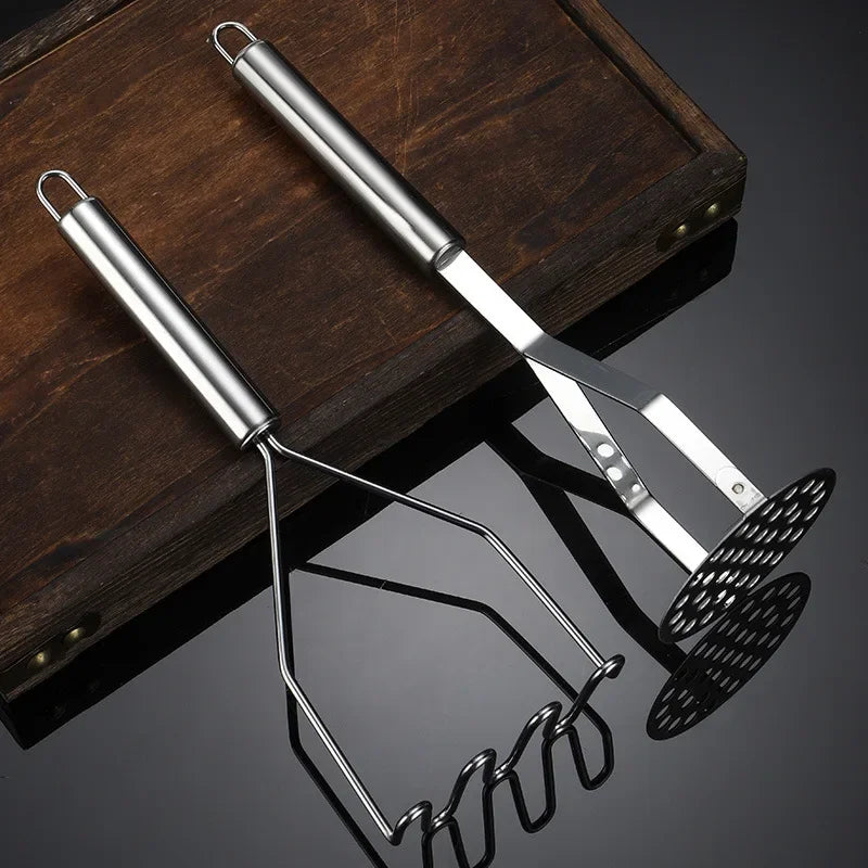 Hemasa Stainless Steel Potato Masher Manual Fruit Vegetable Pressure Mud Machine Kitchen Children Food Crusher