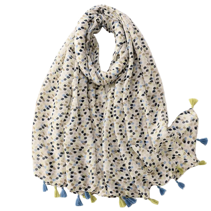 Tejesa Woman Shawl Fashion Design Tassel Cotton Scarf  /Floral Print Ladies Scarves