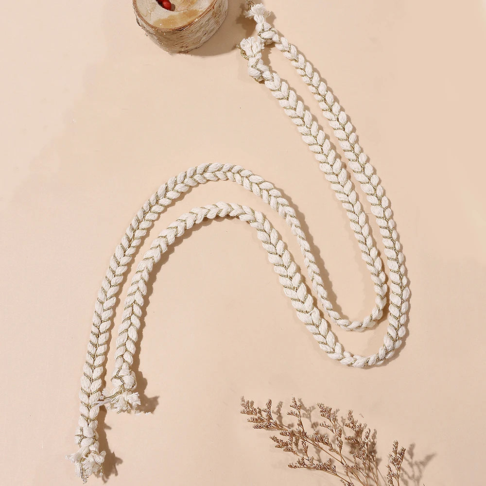 Hemasa 2PC Curtain Ties Curtain Tiebacks Boho Home Decor Macrame Curtain Holder Tieback Tassels Decoration Work From Home