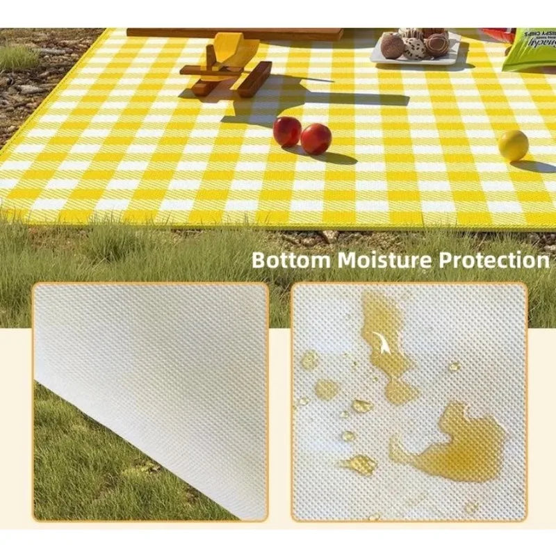 Tejesa Foldable Camping Mat Waterproof Cloth Beach Mat Picnic Blanket Practical Convenient Carry Moisture-Proof Outdoor Camping