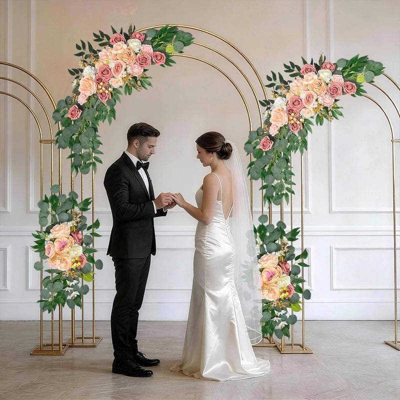 Tejesa Artificial Flower Arch for Home Decoratio /Wedding/ Festival