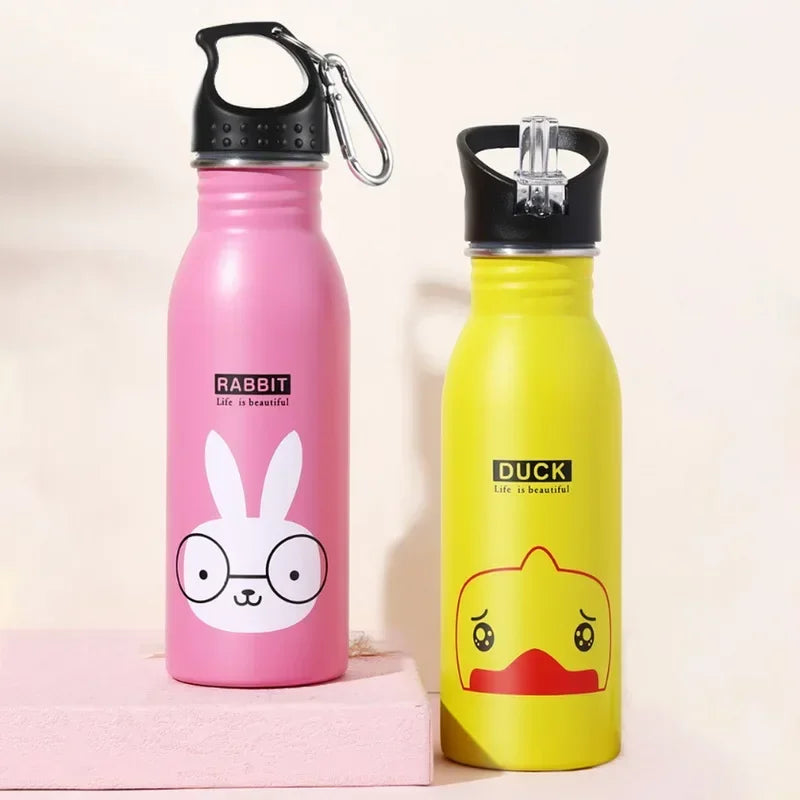 Hemasa 500ML Children's Stainless Steel Sports Water Bottles