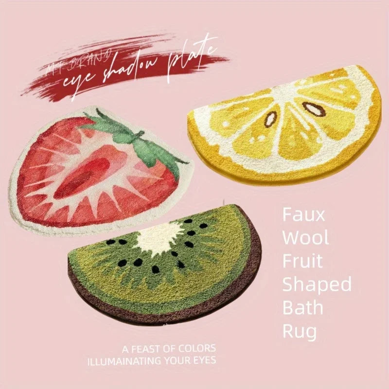 Tejesa Fruit Carpet Special-Shaped Carpet For Live Room  For Bedroom Soft Bedside Rug Waterproof Home Decorati