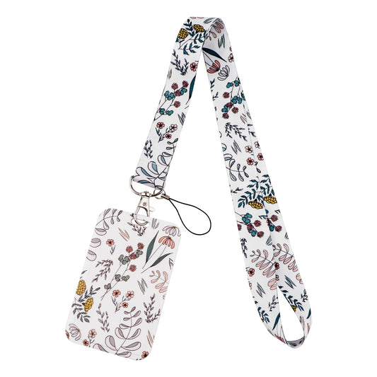 Tejesa Plant Lanyard ID Credit Card Cover Pass Students /Cell phone Rope Neck Straps Badge Holder