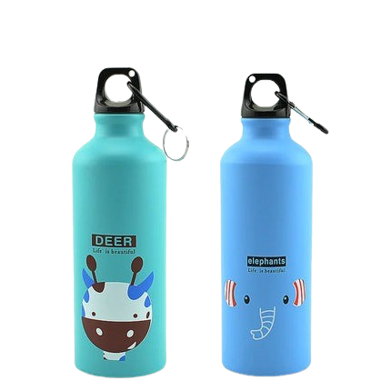 Hemasa  Aluminium Cartoon Sports Mug /Stainless Steel Water Bottle with Lid