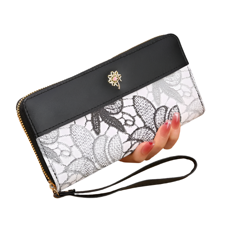Hemasa New  Single Pull Women Wallet,Zipper  Handbag, Large Capacity Soft Leather  Mobile Phone Bag