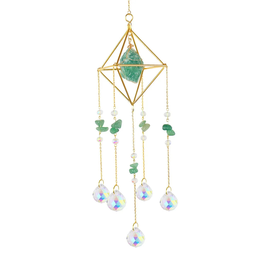 Hanging Sun Catcher Creative Rainbow Maker Ornament Versatile Sun Catcher Wind Chime for Wedding Decoration