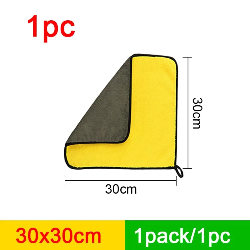 Hemasa  Microfiber Car Washing Towel 400GSM Double-Sided Coral Velvet Clean Towels