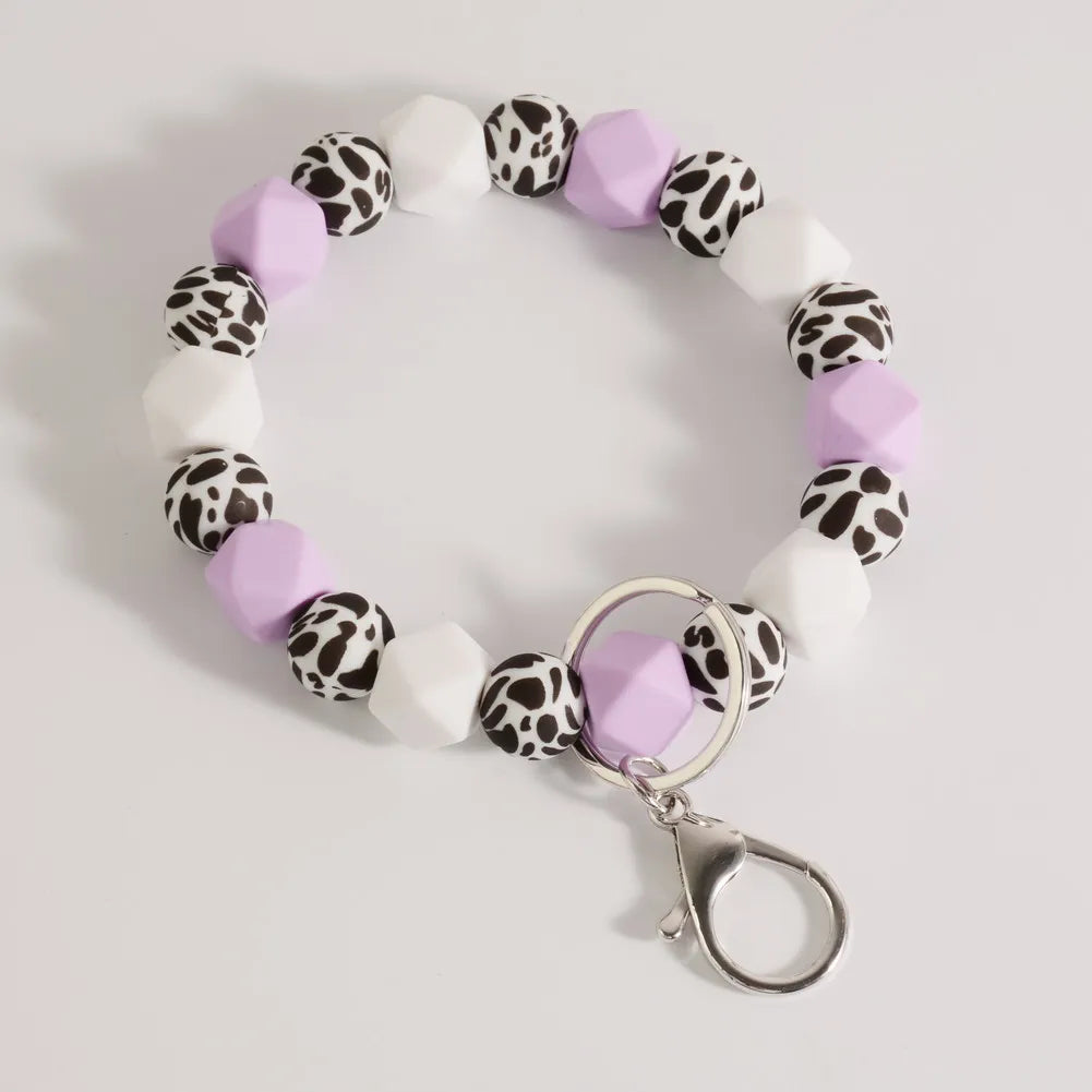 Hemasa   Silicone Beads Keychain Wristlet