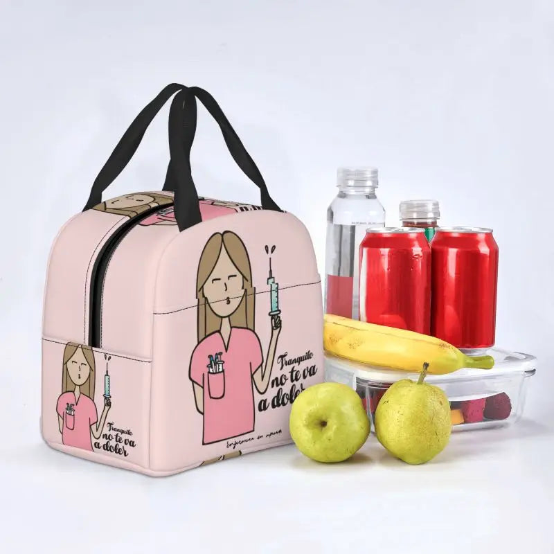 Hemasa  Nurse Lunch Bag Women Portable Cooler Thermal Insulated Lunch Box