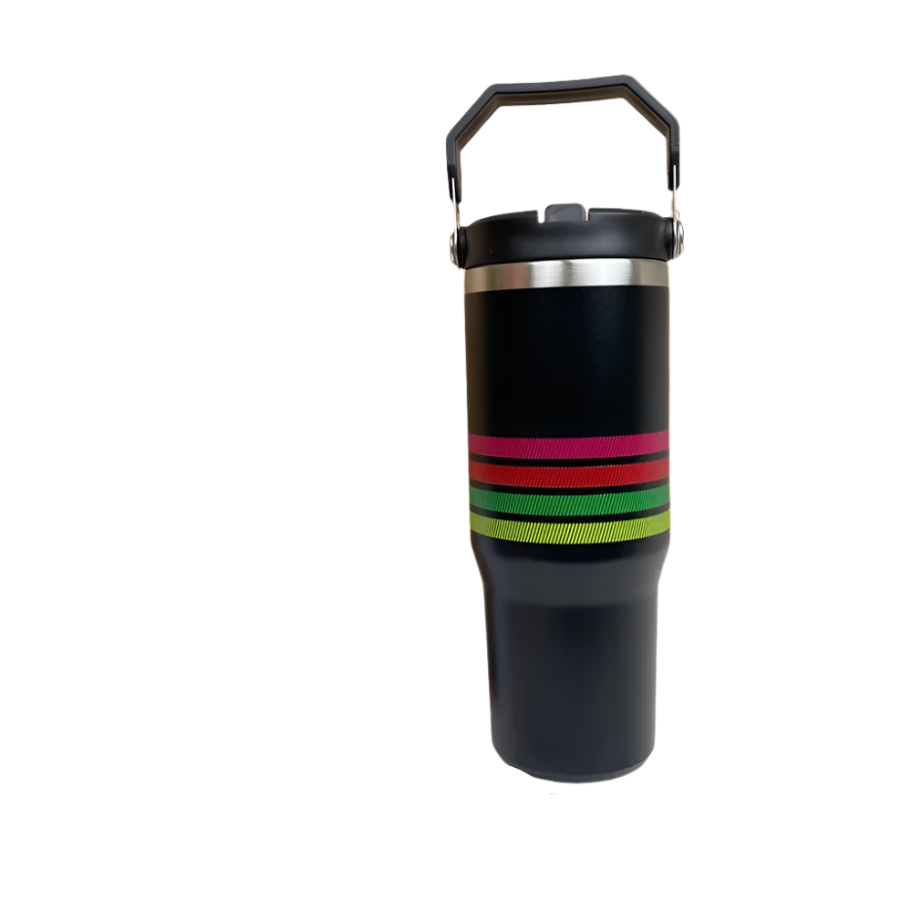 Hemasa Stanley 30oz Tumbler With Handle Leopard Tumbler With Straw Lids Stainless Steel Coffee cup