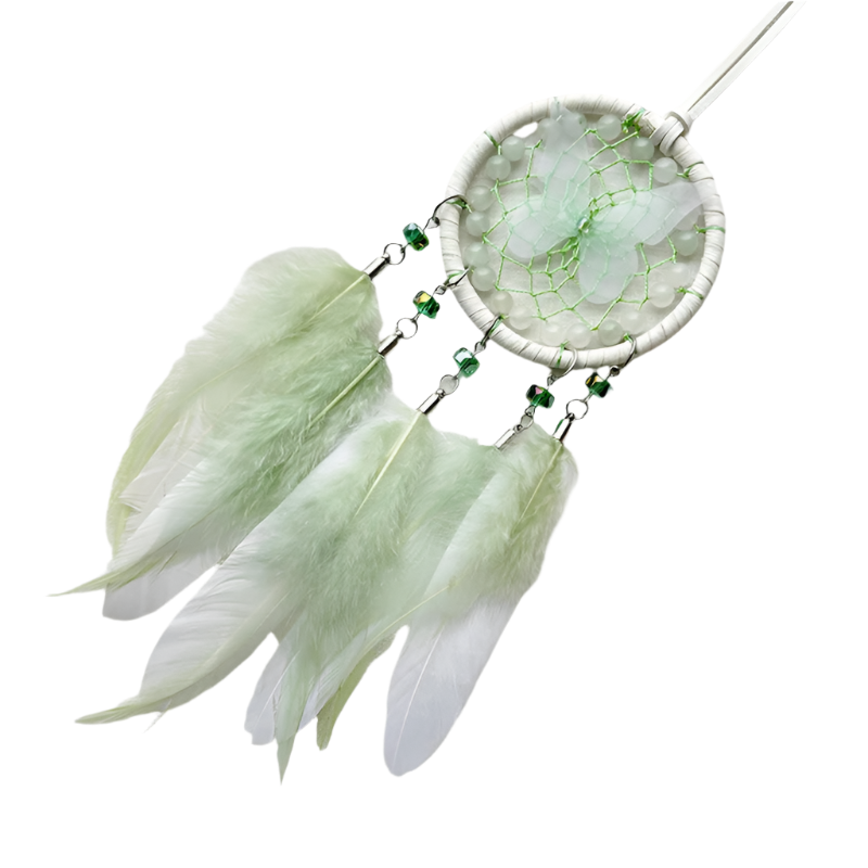 Hemasa  Hand-woven Butterfly Wind Chimes Dream Catcher Car Hanging Ornaments Birthday Festival Gifts