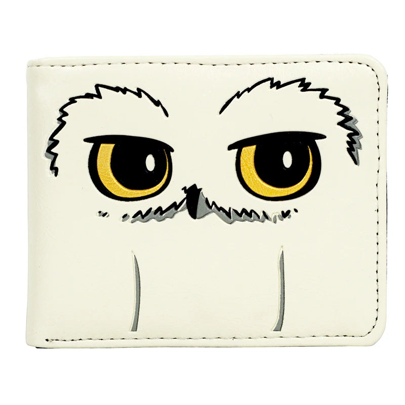 Hemasa Short Purse White Color Owl Hedwig Designer Wallet Female Purse for Ladys Girls