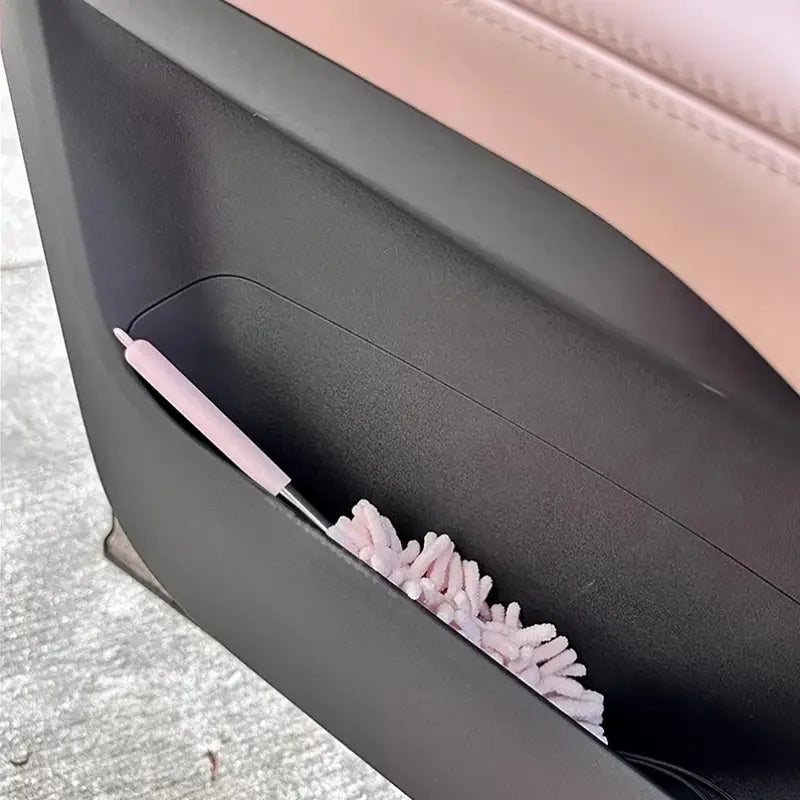 Hemasa Mini Car Duster Brush Extendable Bendable Microfiber Dusting Tool for Home and Auto Interior Cleaning Polyester Fiber Material