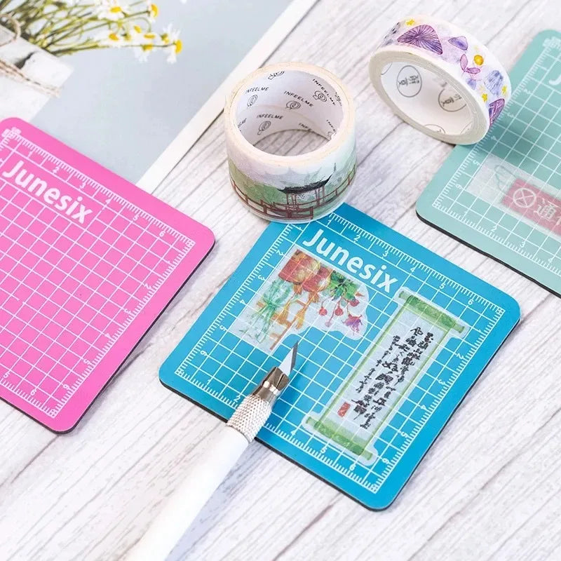 Hemasa  Mini Model Cutting Mat Engraving Pad Art Supplies Stationery School Supplies 8*8cm
