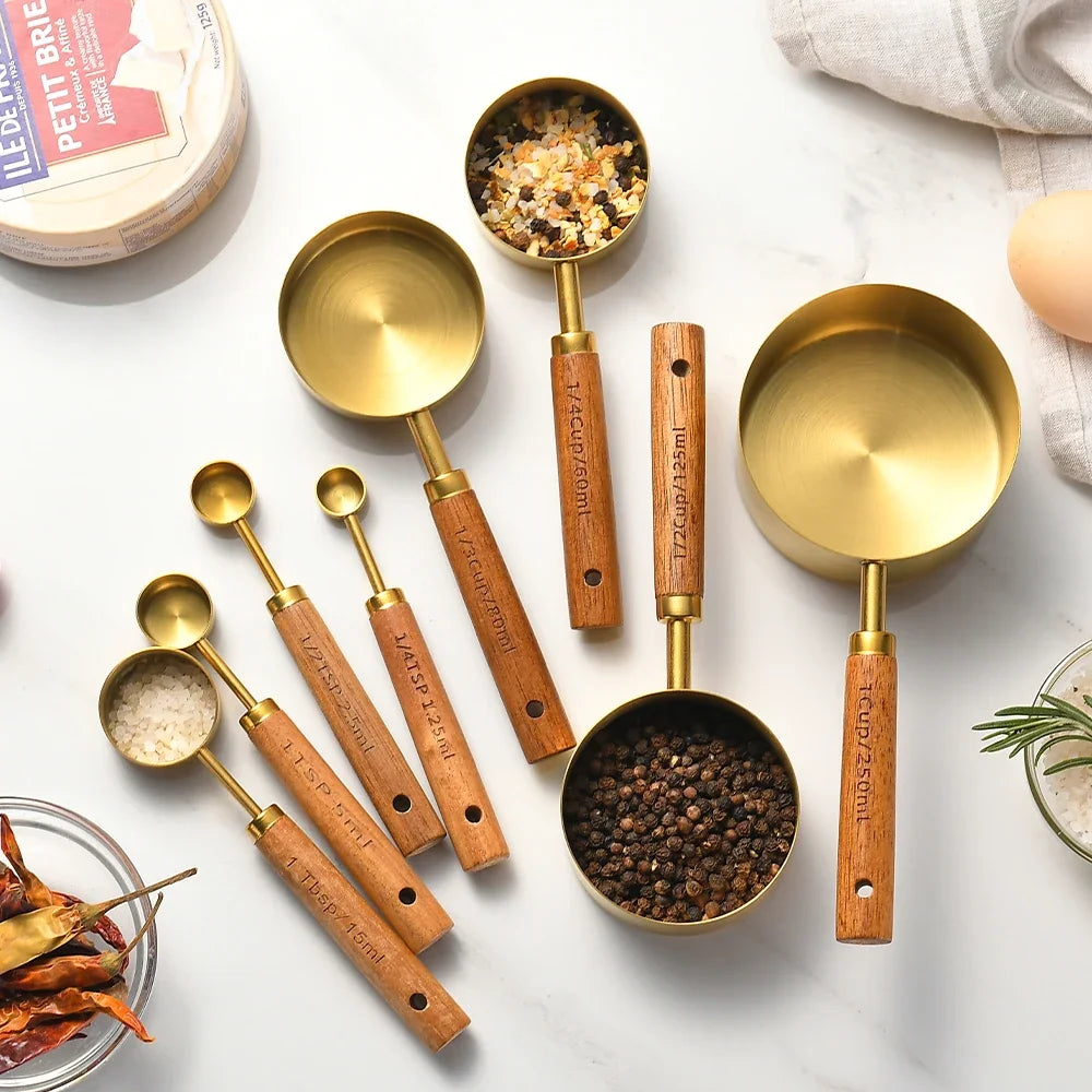 Hemasa 8Pcs Stainless Steel Multifunctional Measuring Spoon Set