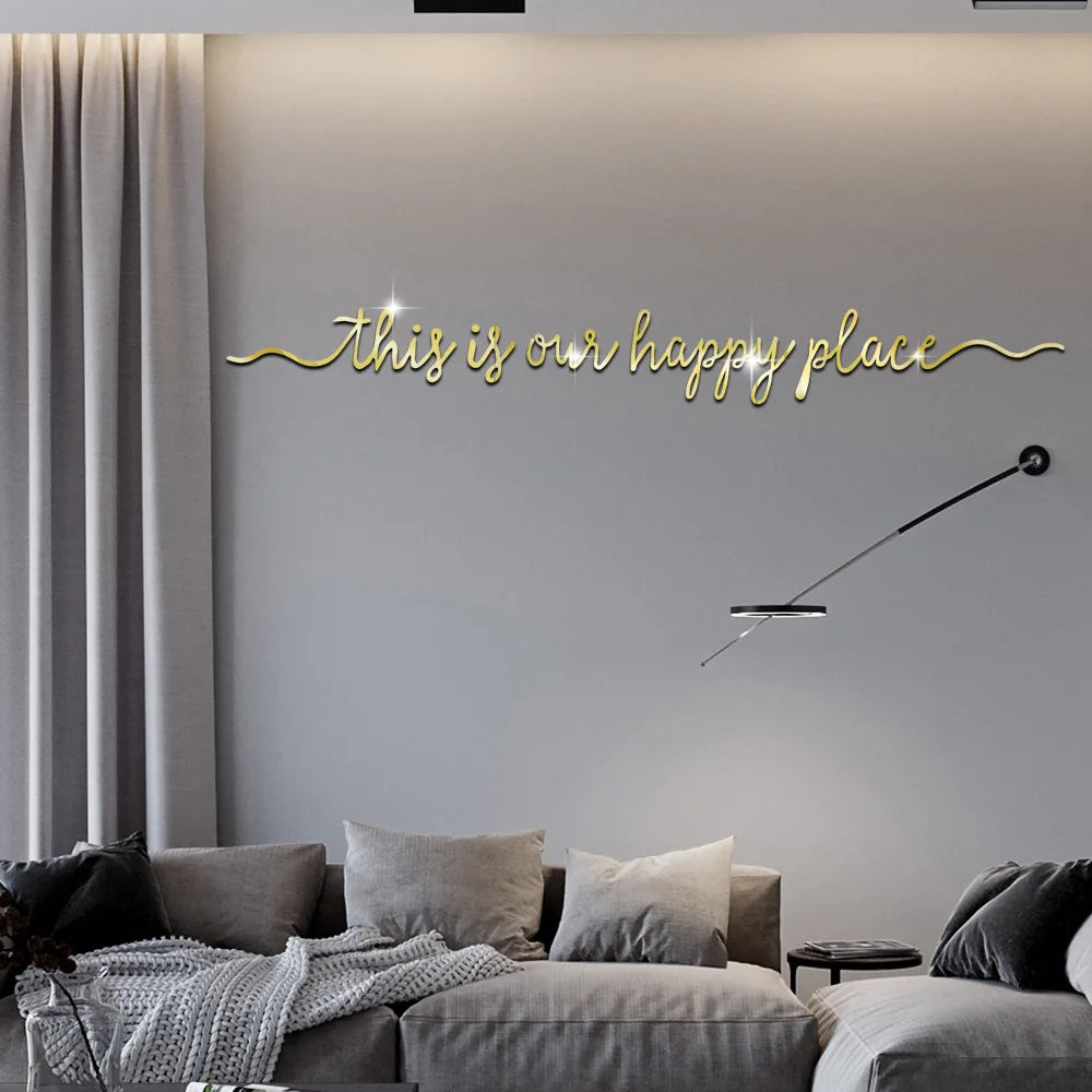 Hemasa Mirror acrylic three-dimensional wall paste bedroom living room kitchen wardrobe self-adhesive decoration living room decoration