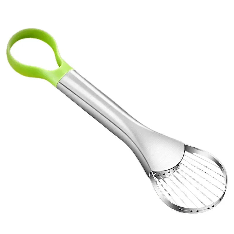 Hemasa Stainless Steel Avocado Slicer Avocado Peeler, Multifunctional Avocado Knife Kitchen 2 in 1 Fruit Avocado Cutter Core Separator Knife Tool