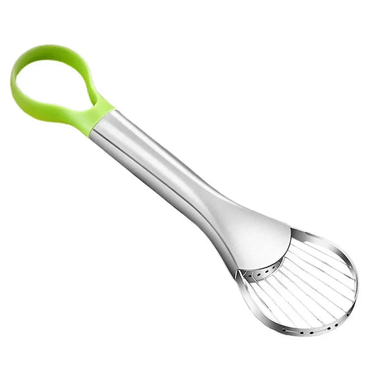 Hemasa Stainless Steel Avocado Slicer Avocado Peeler, Multifunctional Avocado Knife Kitchen 2 in 1 Fruit Avocado Cutter Core Separator Knife Tool