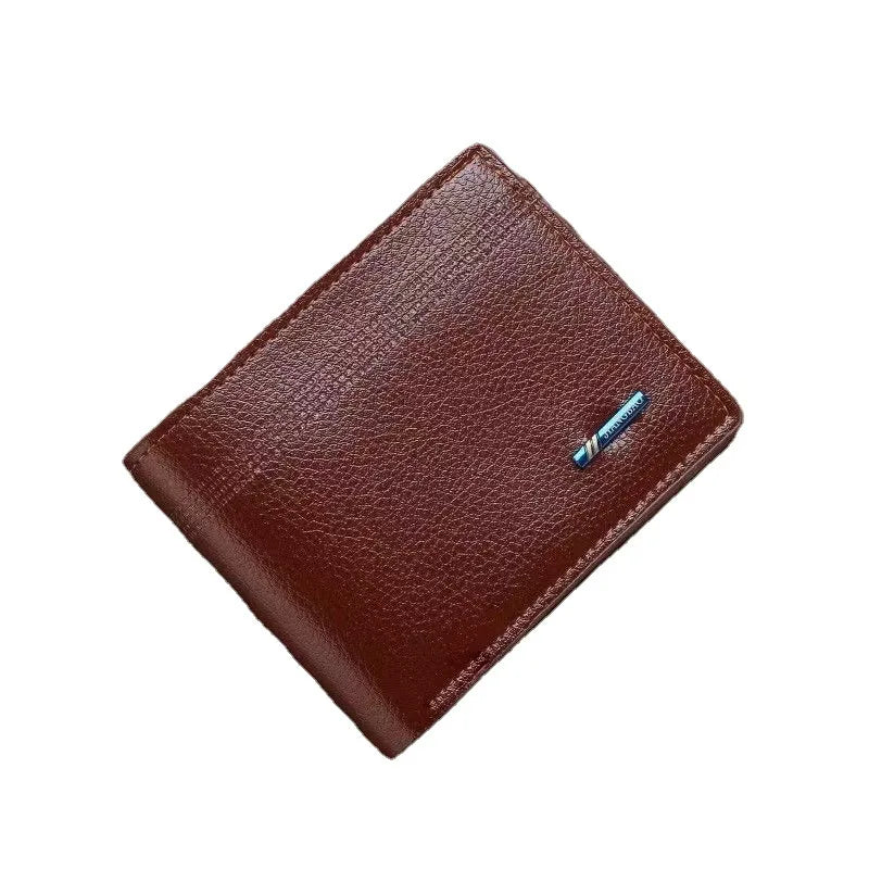 Classic Short  Leather Men Wallets Fashion Coin Pocket Card Holder Men Purse Simple Quality Male Wallets