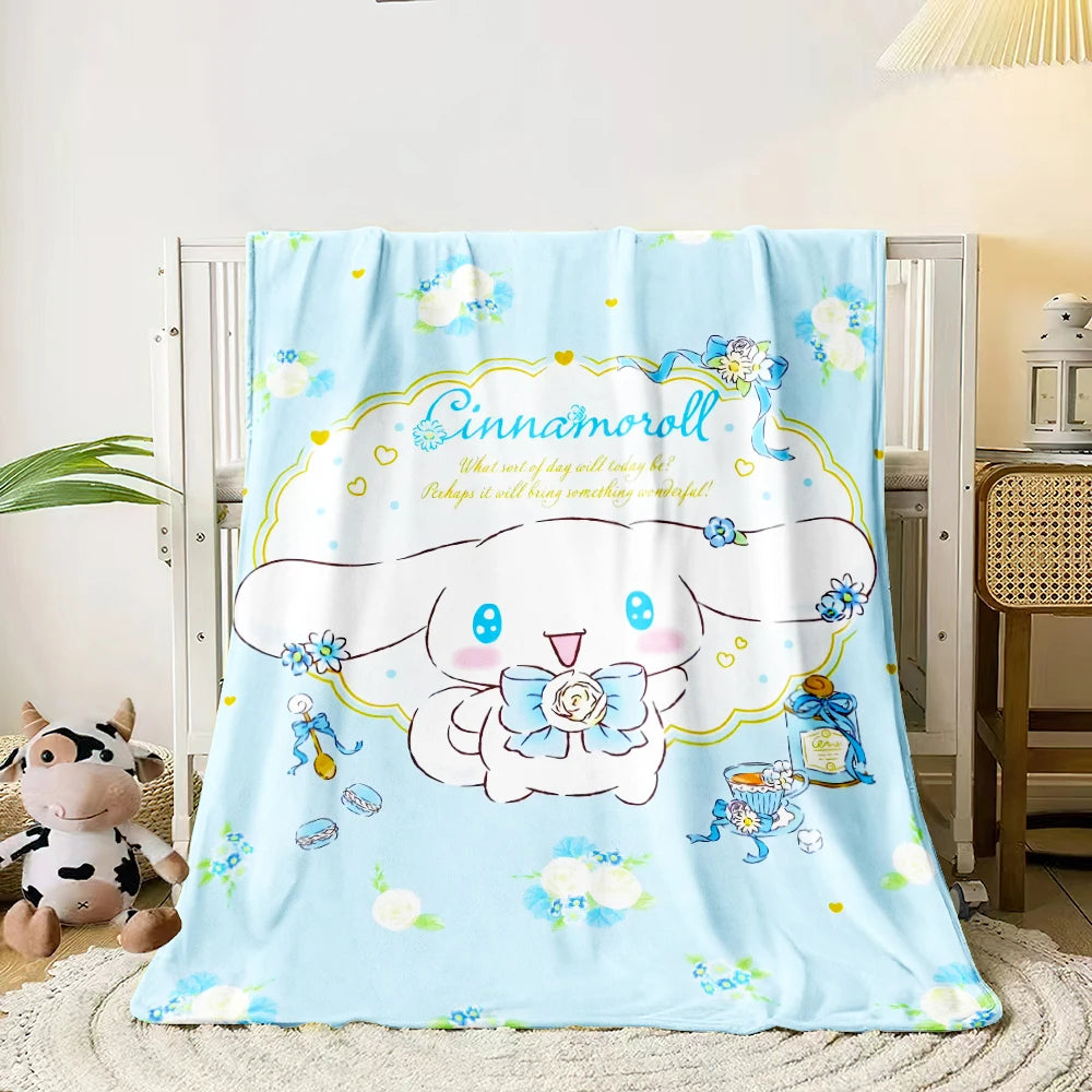 Hemasa Lightweight Flannel Throw for Bed, Travel, Camping, Livingroom, Office, Couch,Chair