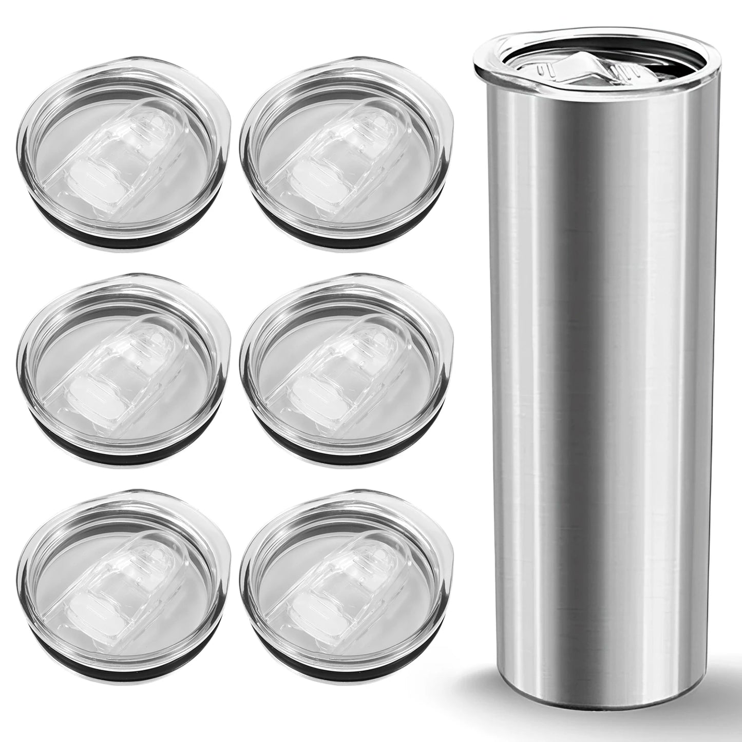Tejesa 20oz Tumbler Sealing Lid Leak-Proof Cup Lid Skinny Water Bottle  Travel Fitness Antifouling Cup Cap