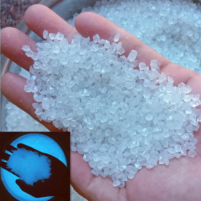 1000 Pcs Glow Sand Glow In Dark Stone Pebble Garden Yard Outdoor Lawn Decoration Fish Tank Aquarium Home Diy Decor 3-5mm