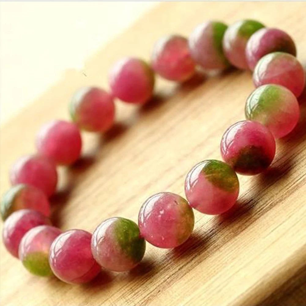 Hemasa Natural Crysyal watermelon tourmaline Bracelet