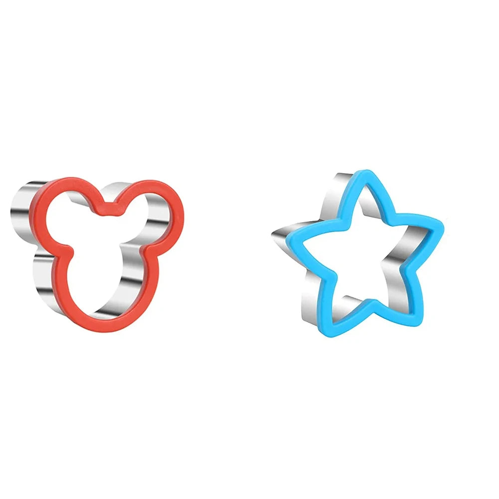 Hemasa Sandwich Cutters For Children Kids Heart Star Mickey Bread Toast Lunch Bento Box Food Cookie Sandwich Makers Molds