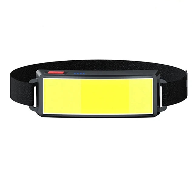 Hemasa Powerful COB Headlamp Built in Battery Type-c Rechargeable Head Flashlight Outdoor Camping Fishing Waterproof Headlight