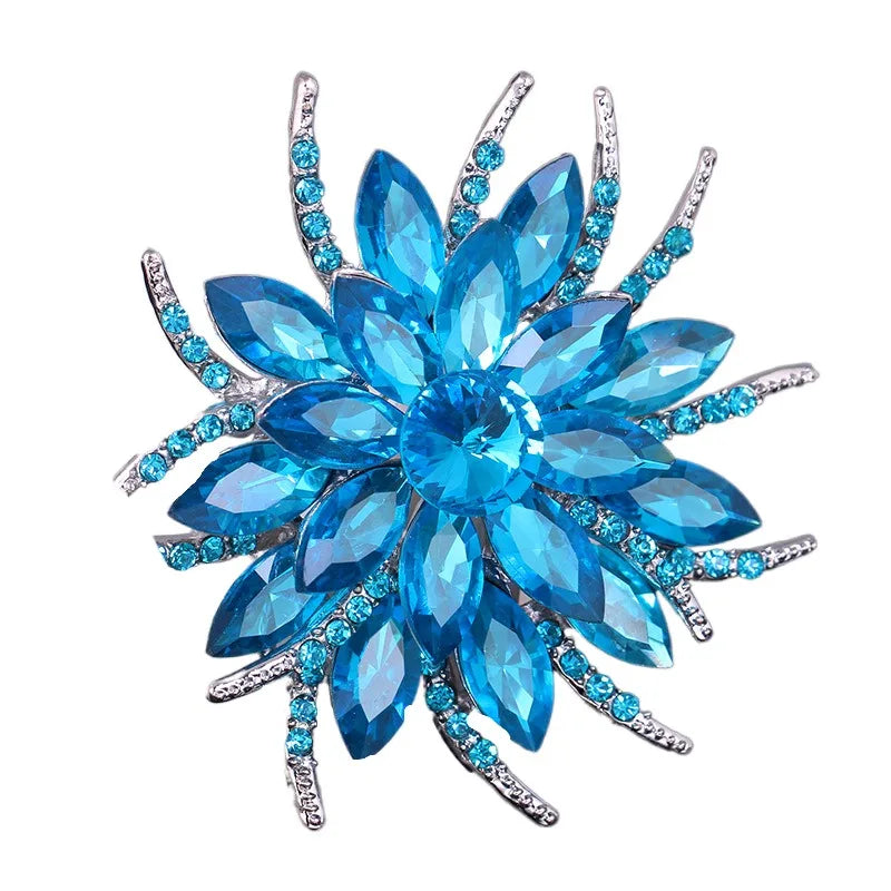 Sunflower Women's Brooch Jewelry New Fashion Retro Fashion Flower Brooch Crystal Rhinestone Jewelry Wedding Date Party Gifts