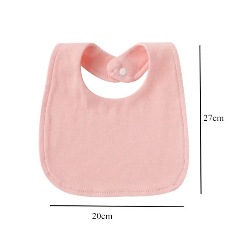 Tejesa 4Pcs Baby Bibs Burp Clothes / Newborn Saliva Towels for Girls Boys Cotton Kids Apron Infant Accessories Toddler Bibs Set