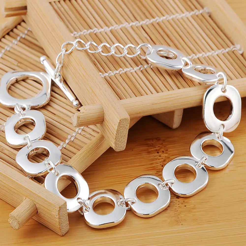 Hemasa  925 Sterling Silver Bracelets  for women /girls